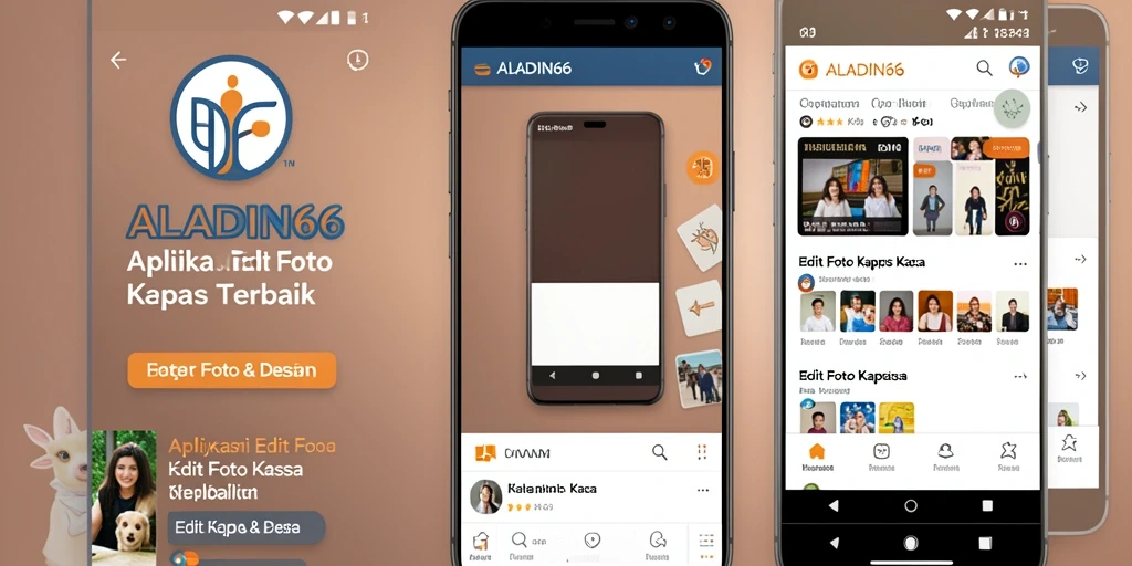 Tampilan antarmuka aplikasi Edit Foto Kertas Kaca ALADIN66 yang user-friendly.