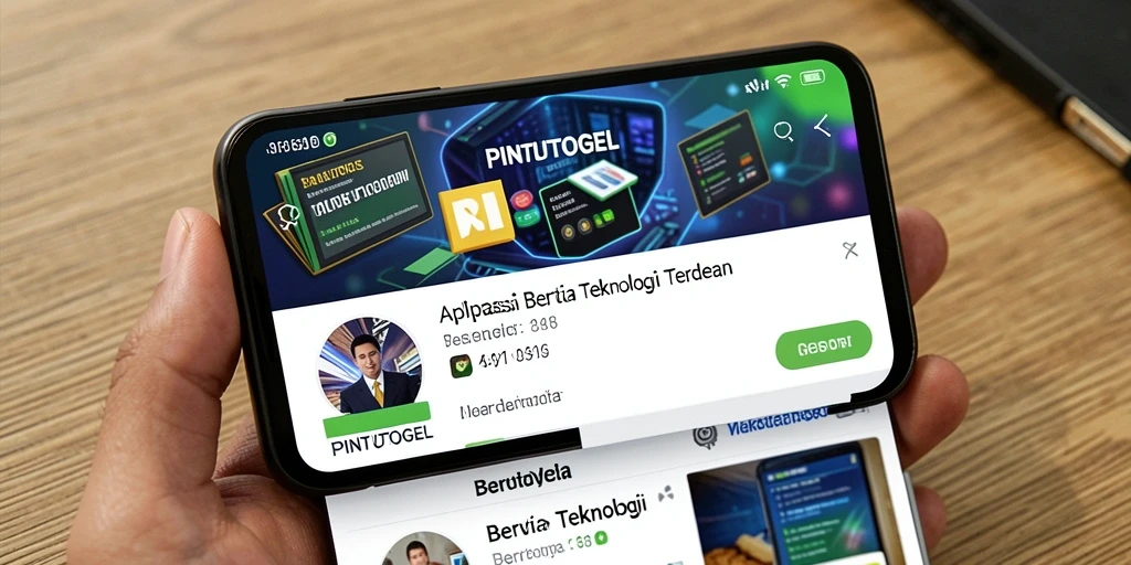 Tampilan antarmuka PINTUTOGEL yang modern dan interaktif.